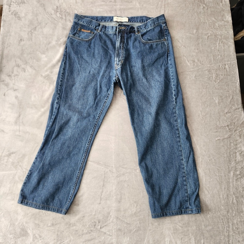 Rodd & Gunn Straight Fit Jeans Mens Size W40‎ L34 Blue Denim Rover
